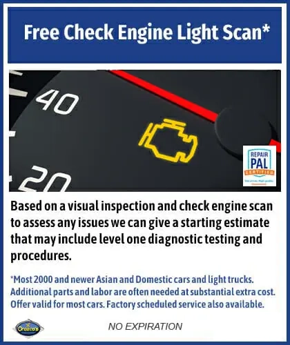 Check engine light coupon