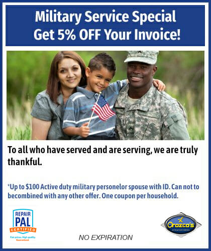military auto repair coupon